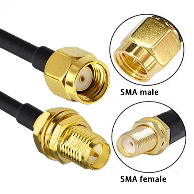 Conectores de adaptador de RF de montagem masculina para SMA 6