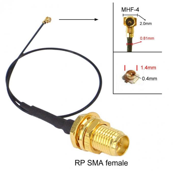 UFL para SMA M.2 NGFF IPX IPEX MHF4 para RP SMA Fêmea RF Pigtail WiFi Antenna de extensão de cabo 2
