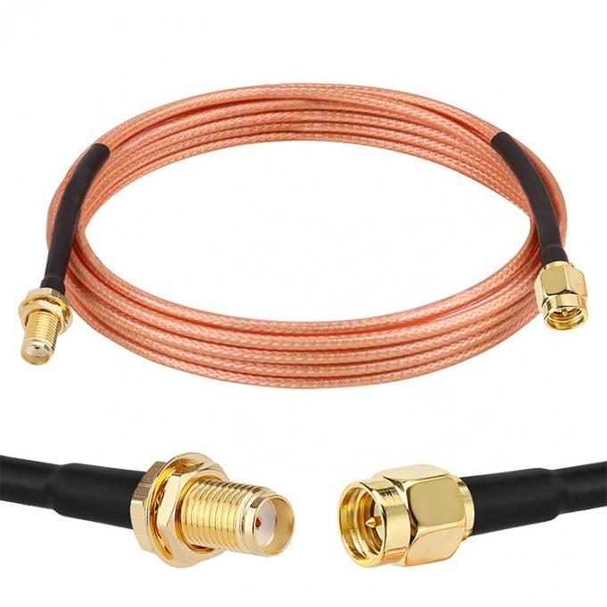 RG316 Coaxial RF SMA Homem para SMA Fêmea Jumper Connector Antenna Extender Extension Cable para Wifi Ham Radio GPS 0