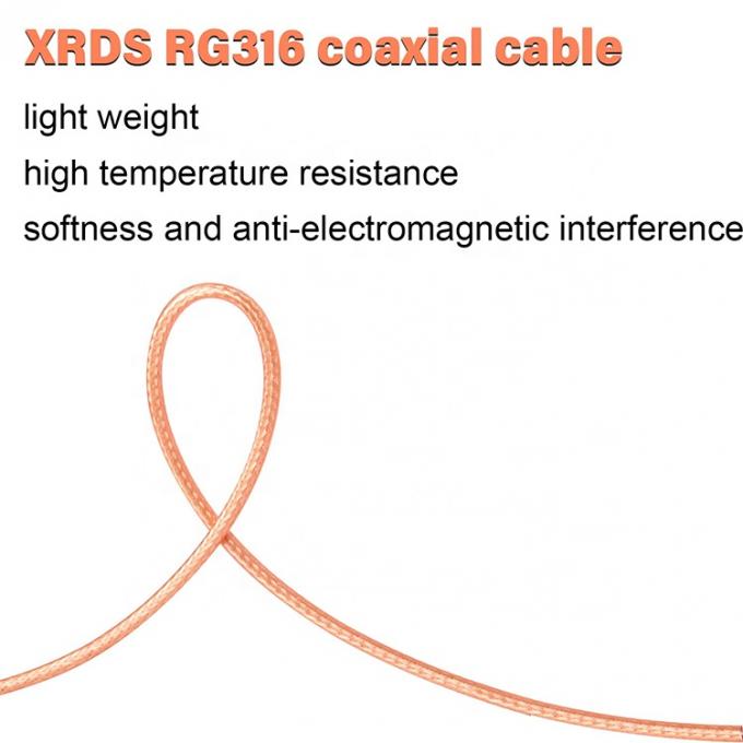 RG316 Coaxial RF SMA Homem para SMA Fêmea Jumper Connector Antenna Extender Extension Cable para Wifi Ham Radio GPS 3