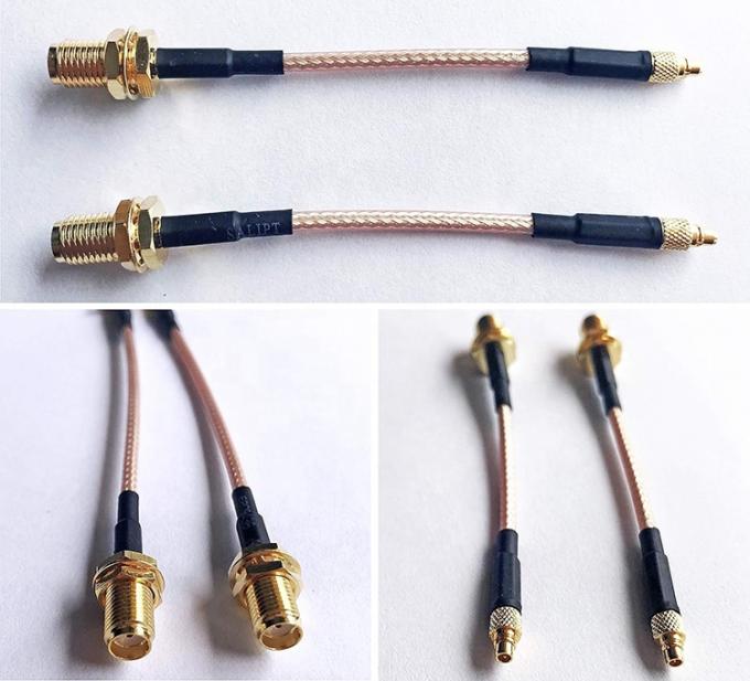 RG316 Pigtail SMA Fêmea para MMCX Direito Macho Cabo de Extensão de Antenna RF Coaxial 0