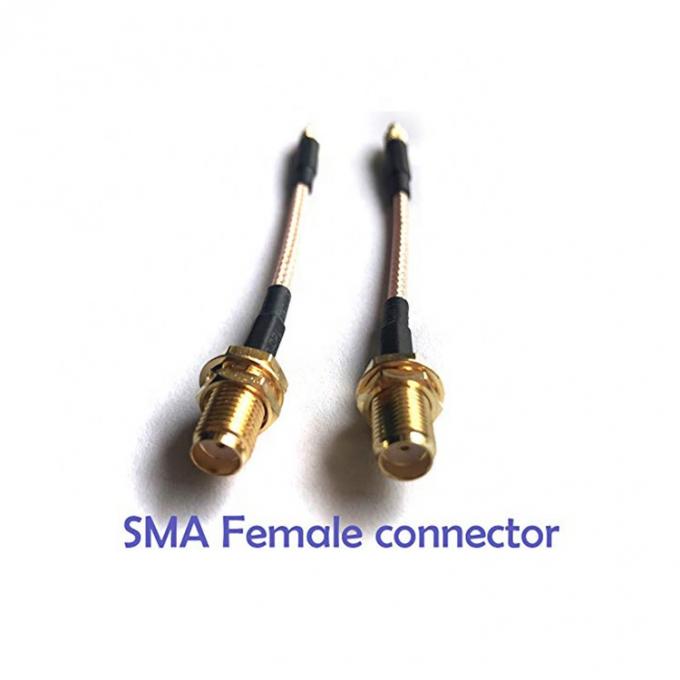 RG316 Pigtail SMA Fêmea para MMCX Direito Macho Cabo de Extensão de Antenna RF Coaxial 3