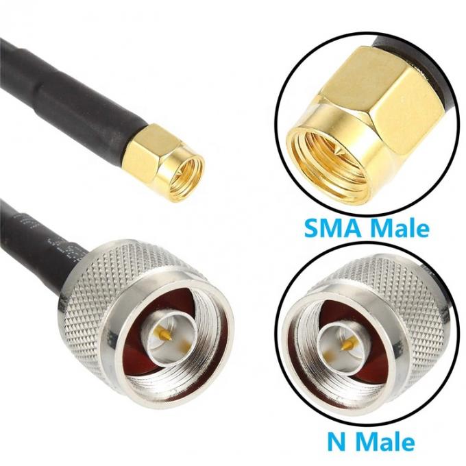 Antenna personalizada SMA macho a N Tipo Pigtail RF cabo de extensão coaxial para antena Wifi GPS 2