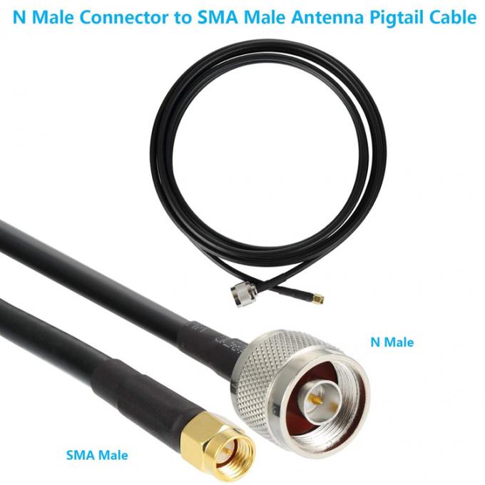 Antenna personalizada SMA macho a N Tipo Pigtail RF cabo de extensão coaxial para antena Wifi GPS 4