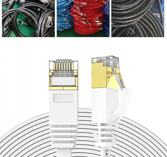 1m 5m 10m UTP FTP Shield Cat5 Cat5e Cat6 Ca6a Cat7 RJ45 Flat Ethernet Patch Network Lan Cable para Router 3