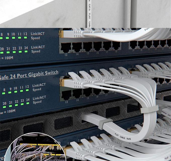 1m 5m 10m UTP FTP Shield Cat5 Cat5e Cat6 Ca6a Cat7 RJ45 Flat Ethernet Patch Network Lan Cable para Router 8
