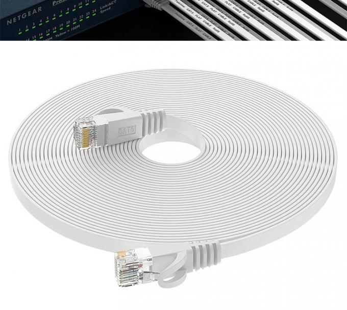 1m 5m 10m UTP FTP Shield Cat5 Cat5e Cat6 Ca6a Cat7 RJ45 Flat Ethernet Patch Network Lan Cable para Router 10