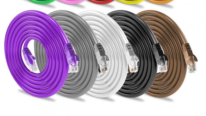 OEM de alta qualidade Pure Cooper Shield FTP UTP STP SFTP Cat5 Cat5e Cat6 Cat6a Cat7 Cat8 RJ45 Ethernet Patch Lan Network Cable 8