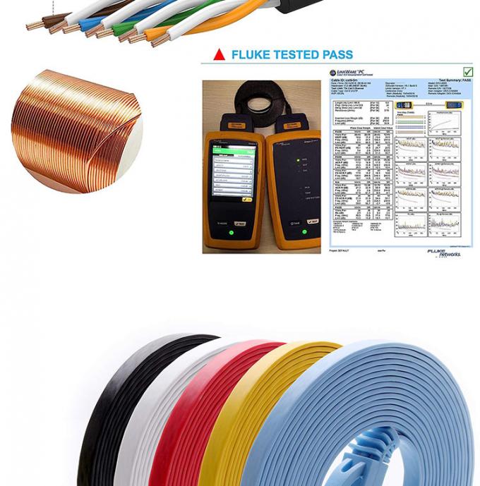 1M 3M 5M UTP FTP STP SFTP Shield Cat5 Cat5e Cat6 Ca6a Cat7 RJ45 Flat Network Lan Ethernet Patch Cable para Computador 5