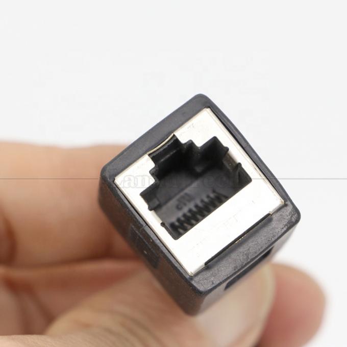 Fêmea RJ45 soquete para abrir solda de lata 4 fios cabo de cola de porco 1