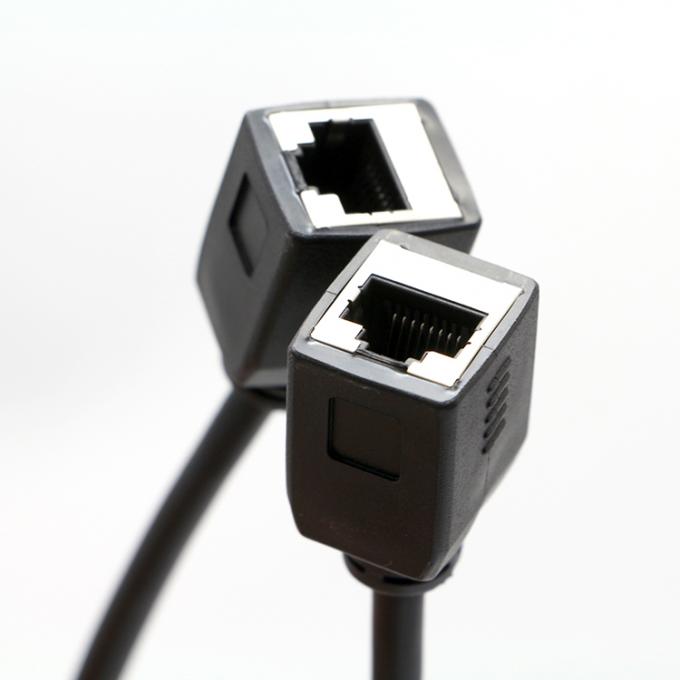 Personalização 1M 2M 8P8C RJ45 Fêmea para RJ45 Fêmea Socket Lan Network Ethernet Cable 0
