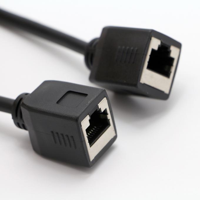 Personalização 1M 2M 8P8C RJ45 Fêmea para RJ45 Fêmea Socket Lan Network Ethernet Cable 3