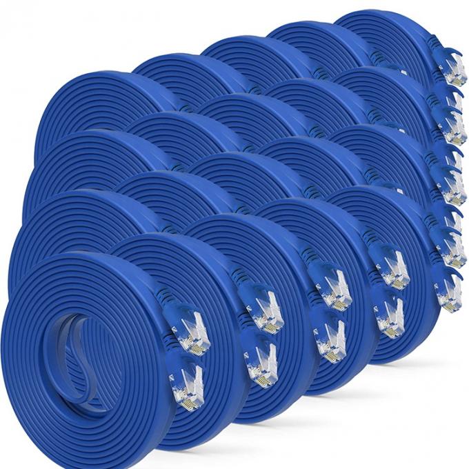 UTP STP Industrial Cat5 Cat5e Cat6 Cat7 Flat RJ45 Patch Cord Network Lan Ethernet Extension Cable para Router 8