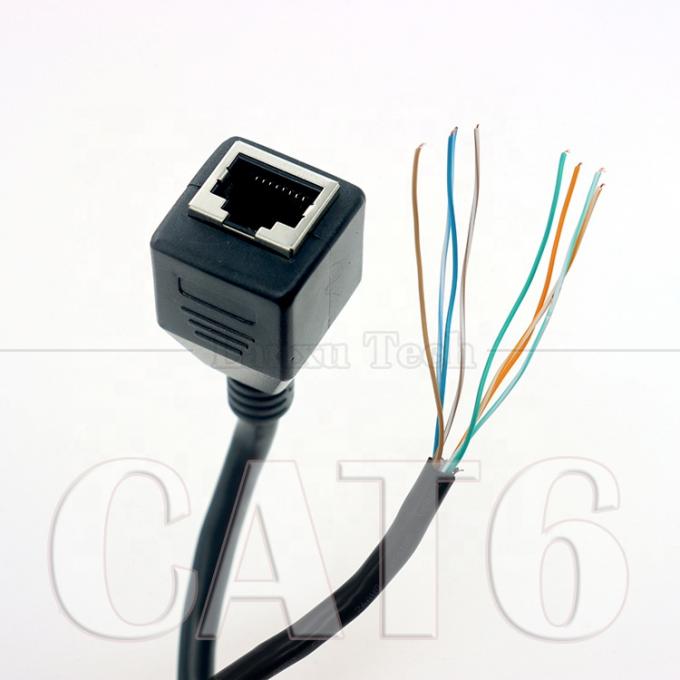 Ethernet de rede de alta qualidade Cta6 26AWG RJ45 8p8c Soquete feminino para abrir Cabos descartáveis de acabamento 0