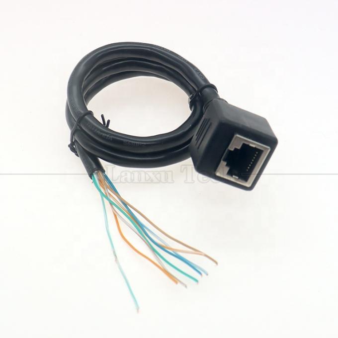 Ethernet de rede de alta qualidade Cta6 26AWG RJ45 8p8c Soquete feminino para abrir Cabos descartáveis de acabamento 1