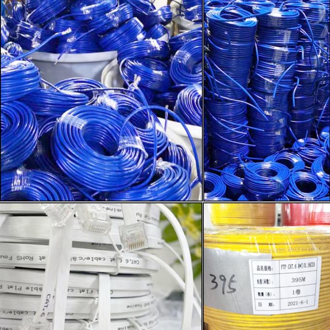 Personalização Escudo 1m 3m 5m 10m STP UTP Pure Cooper Cat5 Cat5e Cat6 Cat7 Cat8 RJ45 Cordão de Patch Lan Ethernet Cable de rede 0