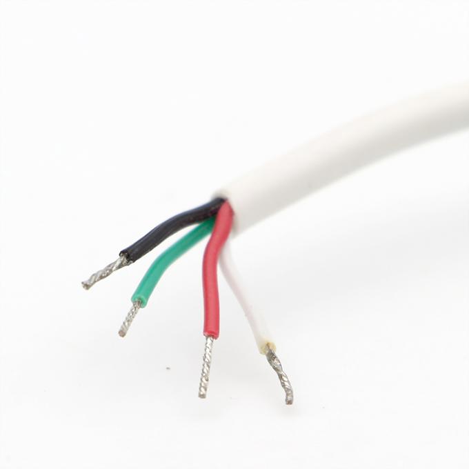Personalização Branca Fêmea RJ45 Socket To Open Soldadura em lata 4 fios Cabo de cola de porco 2