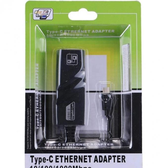 Alta compatibilidade USB 3.1 Tipo C Macho para Gigabit RJ45 Ethernet Adaptador de rede LAN para computador portátil 5