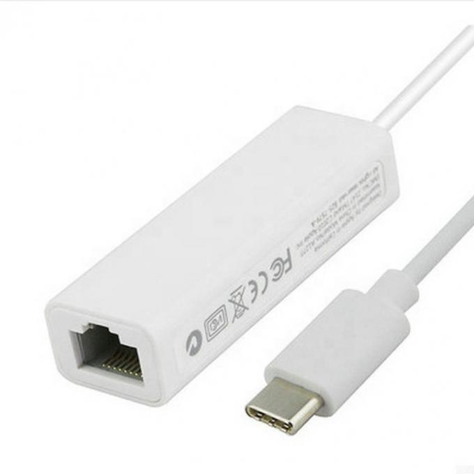 Plug and Play 100Mbps Gigabit USB Tipo C para RJ45 Ethernet Lan Adaptador de rede para computador portátil 1