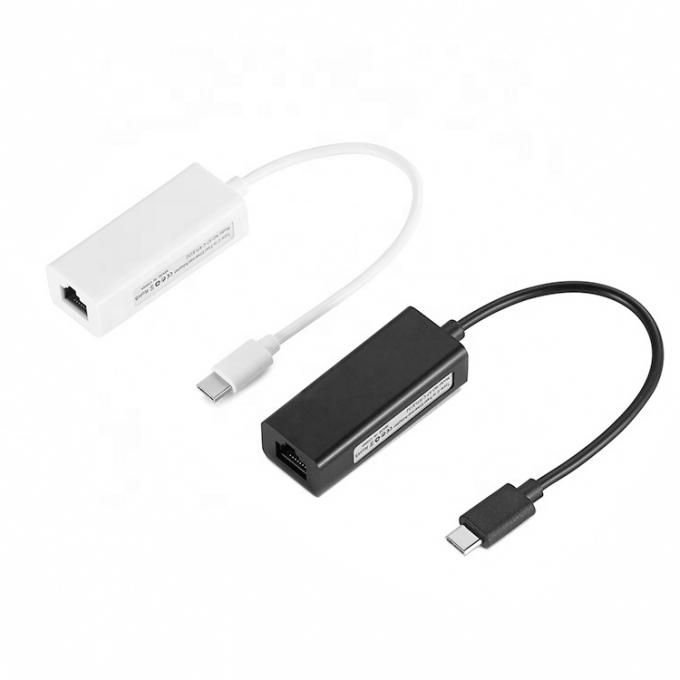Plug and Play 100Mbps Gigabit USB Tipo C para RJ45 Ethernet Lan Adaptador de rede para computador portátil 5