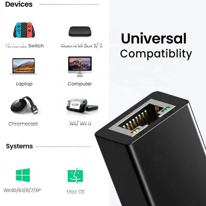 Plug and Play 1000Mbps USB 3.0 para Gigabit RJ45 Ethernet Adaptador de rede LAN para computador portátil 1