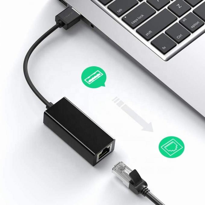 Plug and Play 1000Mbps USB 3.0 para Gigabit RJ45 Ethernet Adaptador de rede LAN para computador portátil 3