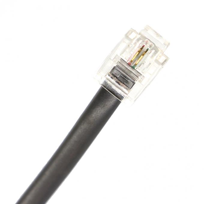 1M Shield Intercom Cat3 RJ11 6P2C Telefone Adsl Cable 1
