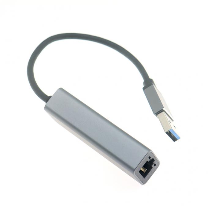 Super velocidade 1000Mbps Metal Shell USB 3.0 para Gigabit RJ45 Ethernet Adaptador 3