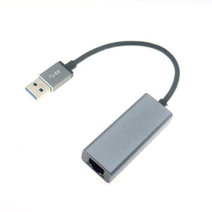 Super velocidade 1000Mbps Metal Shell USB 3.0 para Gigabit RJ45 Ethernet Adaptador 2