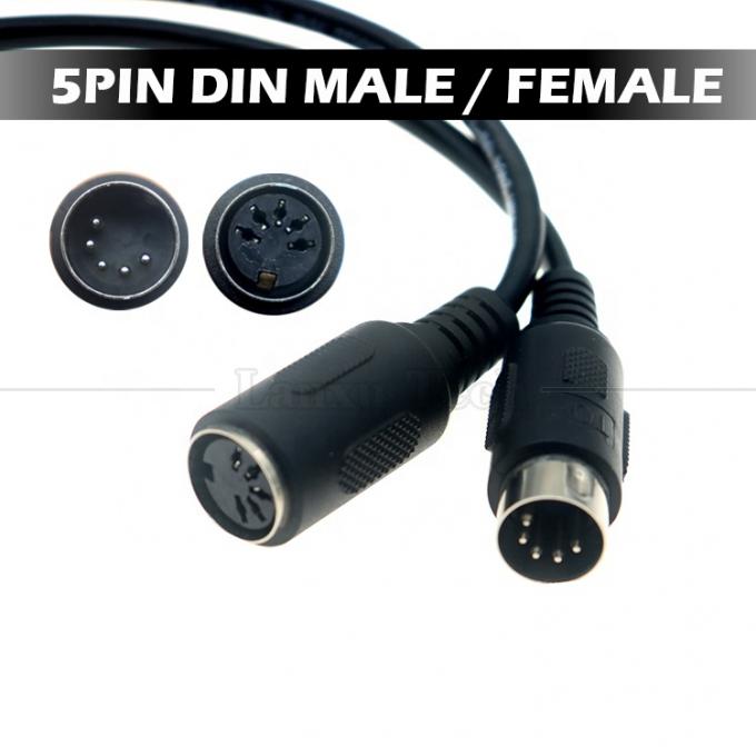 Cabos de extensão de alta qualidade 1M 3M 5M de homem para mulher MIDI 5 PIN DIN para guitarra de teclado de áudio 0