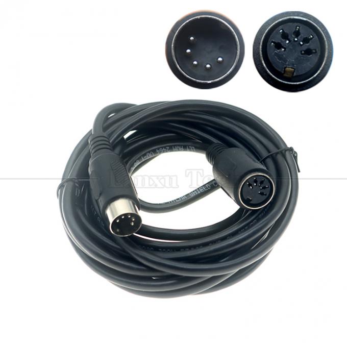1M 2M 3M 5M Cabo de extensão MIDI 5 PIN DIN de homem para mulher 1