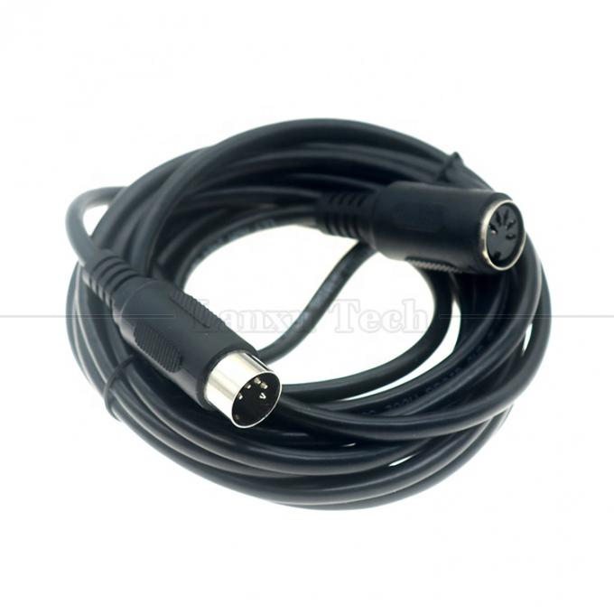 Cabos de extensão de alta qualidade 1M 3M 5M de homem para mulher MIDI 5 PIN DIN para guitarra de teclado de áudio 4