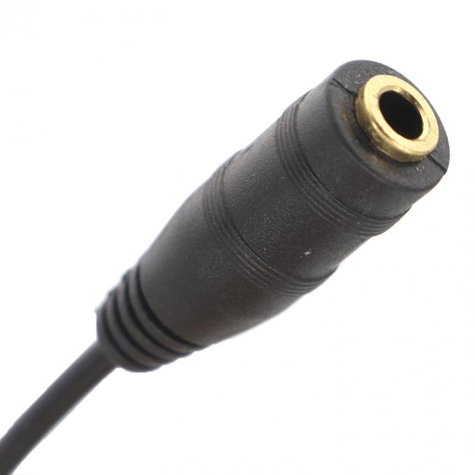 1 Homem para 2 Mulher Split 3.5mm Jack estéreo fone de ouvido Áudio Y Splitter cabo 1