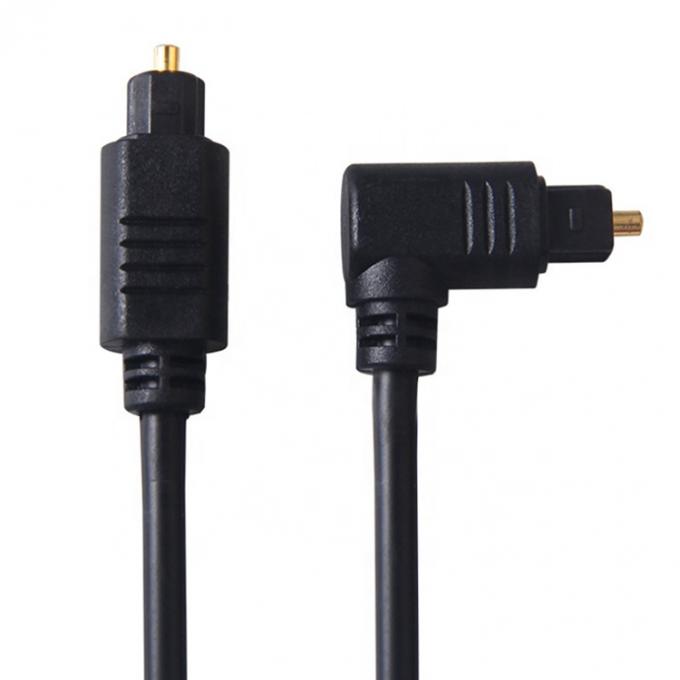 Alta qualidade ângulo de 90 graus 24K Ouro SPDIF Digital Óptico Toslink Audio Cable para PS4 TV 4