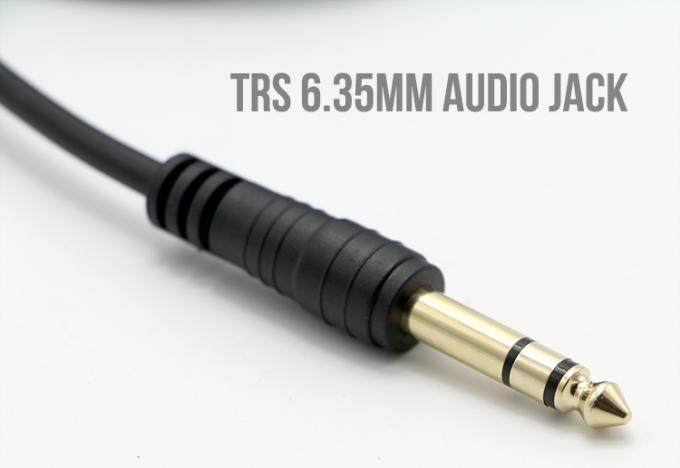 3M Placado em ouro 6.35mm Jack 1/4 polegada TRS macho a 1/4 polegada TS Jack Female Audio Jack Stereo Cable 1