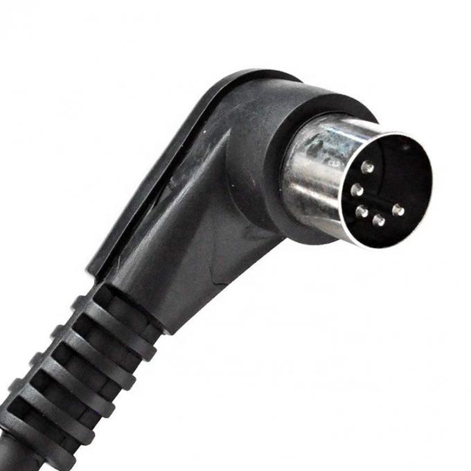 CUSTOM Fábrica Escudo ângulo direito macho para macho 5 Pin Din conector Midi cabo 2