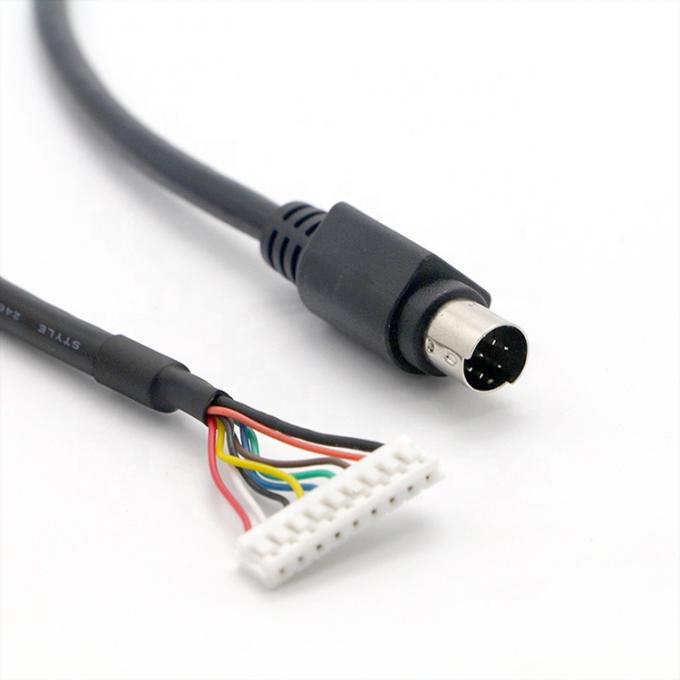 CUSTOM S Video 8 PIN Mini DIN para 9 PIN JST Conector PC Controlador de motor cabo 1