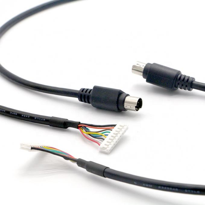CUSTOM S Video 8 PIN Mini DIN para 9 PIN JST Conector PC Controlador de motor cabo 2