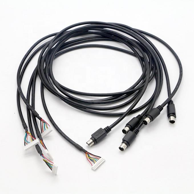 CUSTOM S Video 8 PIN Mini DIN para 9 PIN JST Conector PC Controlador de motor cabo 4