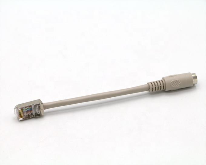 0.2M 0.5M 1M 2M 3M 5M 8 PIN Mini Din Fêmea para cabo de extensão RJ45 0