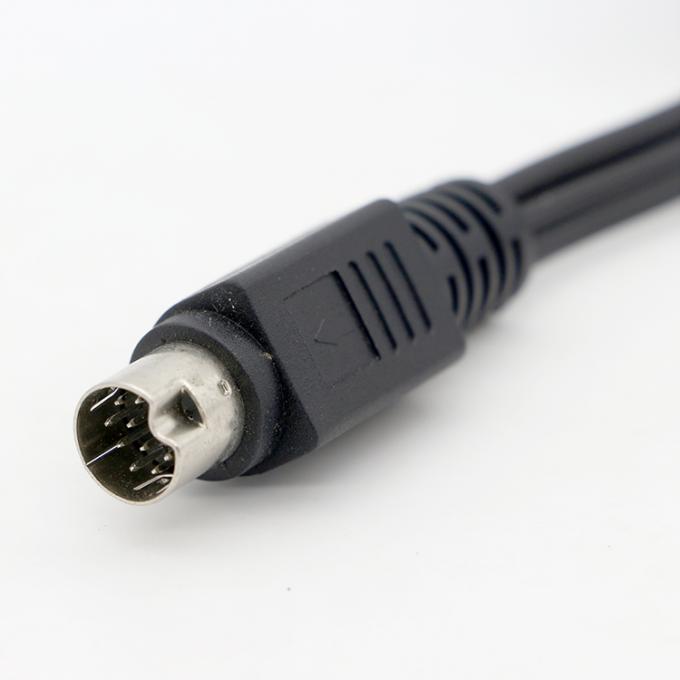 9 Pin Mini Din para 3 RCA S Video Audio Cable para TV Displays Receptor de Áudio e Vídeo 1