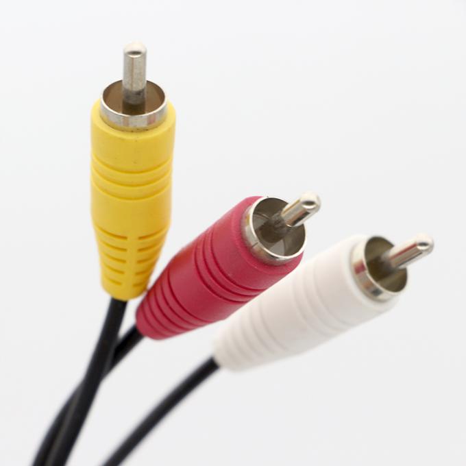 9 Pin Mini Din para 3 RCA S Video Audio Cable para TV Displays Receptor de Áudio e Vídeo 3