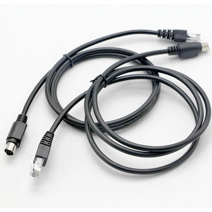 Cabos de conector RJ45 a 8 pines Mini Din 4