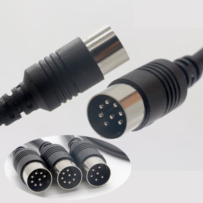 OEM Shield S Vídeo Áudio Homem para Homem Fêmea 3 4 5 6 7 8 9 10 13 PIN MIDI DIN cabo de extensão 2