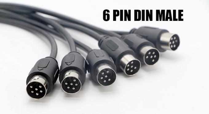 OEM Shield S Vídeo Áudio Homem para Homem Fêmea 3 4 5 6 7 8 9 10 13 PIN MIDI DIN cabo de extensão 5