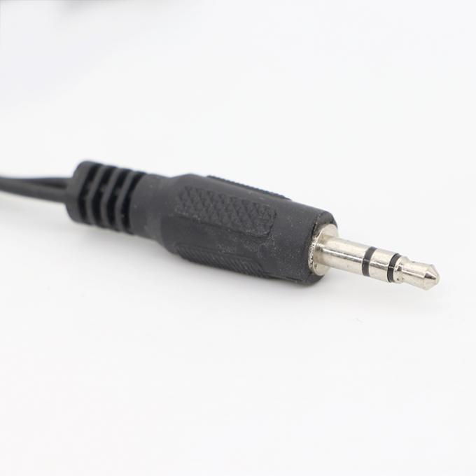 CUSTOM 3.5mm Jack 1 homem para 2 Mulher Y Splitter Headphone Jack Mic PC Áudio TRS Splitter Cable 1