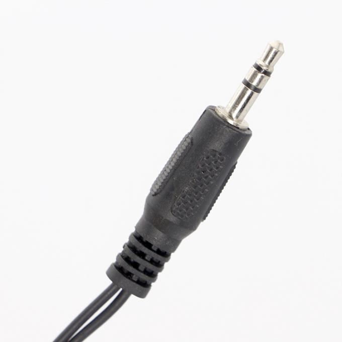 CUSTOM 3.5mm Jack 1 homem para 2 Mulher Y Splitter Headphone Jack Mic PC Áudio TRS Splitter Cable 2