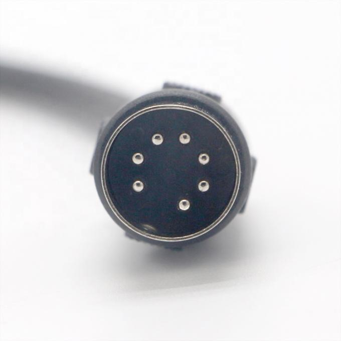 Sistema MIDI de áudio estéreo personalizado de sinal masculino para feminino 7 pines Din Cable de extensão de controle para Fender 1