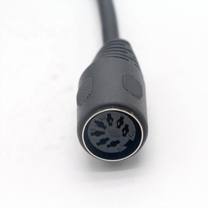 Sistema MIDI de áudio estéreo personalizado de sinal masculino para feminino 7 pines Din Cable de extensão de controle para Fender 2