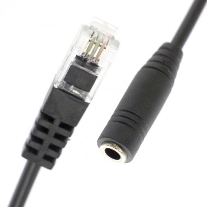 OEM RJ9 RJ10 para Mulher 3.5mm CTIA Plug Audio Jack Headset Adaptador de cabo para telefone 2